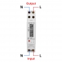 Contor monofazat de energie electrica, Sinotimer, 230V AC 50Hz, 5(60)A, ecran digital LED, DDS6619-002