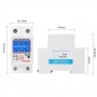 Contor monofazat de energie electrica, Sinotimer, 230V AC 50Hz, 5(80)A, ecran digital LED iluminat, DDS6619-526L-2