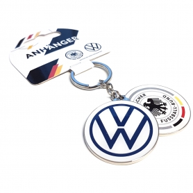 Breloc Volkswagen, insigna VW si Germania, rotund, VW33