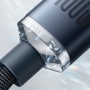 Cablu Baseus Crystal Shine Series cablu USB pentru incarcare rapida si transfer de date USB Tip C - USB Tip C 100W 2m ne