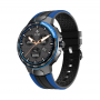Smartwatch Pyramid® E15, sport, display IPS 1.28 inch, waterproof, monitorizare ritm cardiac, pedometru, albastru, E15