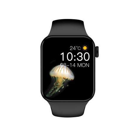Smartwatch PYRAMID® T100PLUS, sport, display IPS 1.75 inch, waterproof, monitorizare ritm cardiac, pedometru, negru, T100PLUS