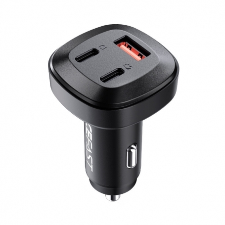 Incarcator auto Acefast 66W 2x USB tip C / USB, PPS, Power Delivery, Quick Charge 4.0, AFC, FCP, SCP negru (B3 negru)