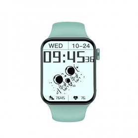 Smartwatch PYRAMID® T100PLUS, sport, display IPS 1.75 inch, waterproof, monitorizare ritm cardiac, pedometru, verde, T100PLUS