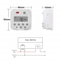 Timer digital SINOTIMER, interval de 1 secunda, 230V temporizator LCD digital programabil saptamanal 7 zile, CN101S-2