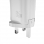 Incarcator adaptor de calatorie Pyramid®   1 x USB, 2 x Type C, 65W PD, incarcare rapida, 3 in 1, alb, AD65W