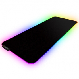 Mousepad Gaming RGB, PYRAMID®, 800*300*4mm, 14 moduri iluminare, suprafata anti alunecare, textil, PAD03