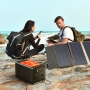 Baterie externa laptop, Power bank PYRAMID®, 83200mAh, 300W generator solar portabil, camping, 3 x usb, lanterna led, PWB300W