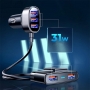 Incarcator auto universal PYRAMID®, 5 x USB, 31W Quick charge 3.0, cablu extensibil, AD97