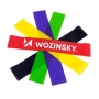Set 5 benzi elastice fitness, Wozinsky, antrenament muschi, 5 niveluri de rezistenta, saculet, multicolor, FIT3