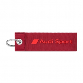 Breloc pentru chei Audi Sport, material textil, 3182000300, rosu, AUDI48