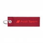 Breloc pentru chei Audi Sport, material textil, 3182000300, rosu, AUDI48