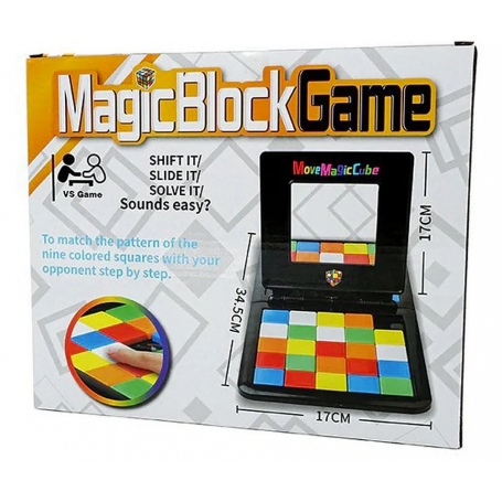 Line of sight Tradition war Joc Magic Block Game, cursa Rubick, puzzle, pentru 2 jucatori, stickerless,  multicolor, educativ, GAME2