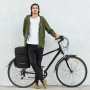 Geanta pentru bicicleta, Wozinsky, 45x44x32cm, montare portbagaj, 60L, impermeabil, husa de ploaie, negru, BK11