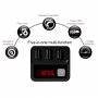 Modulator FM, MP3 player,FM Kit, Bluetooth, 3xUSB, 5V/5.2A, USB audio player suport, negru