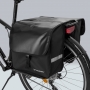 Geanta pentru bicicleta, Wozinsky, 30x35x12 cm, montare pe portbagaj, 28L, impermeabila, negru, BK26