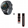 Smartwatch Kospet, sport, display LCD 1.3 inch, ritm cardiac,pedometru, baterie 250 mAh, curele de rezerva, rosu, KOSPETPROBE