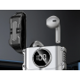 Casti wireless Bluetooth 5.2, bass, functie de reducere a zgomotului, Metalic, M2S-TWS