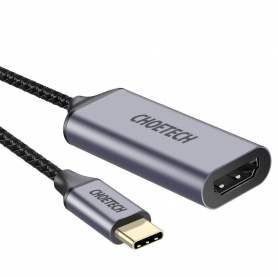 Cablu Adaptor unidirectional Choetech HUB USB tip C (tata) la HDMI (mama) 4K 60Hz ,gri, HUB-H10