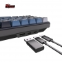 Tastatura mecanica gaming Royal Kludge RK61, 61 taste, hotswap, RGB, keycaps ABS double shot, wireless, RK61PLUS-BLACK