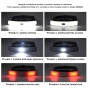Lanterna frontala cu LED-uri reincarcabila Micro USB, lumina rosie, impermeabila, negru, L106
