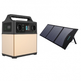 Kit camping si pescuit PYRAMID®, compus din Panou solar portabil 120W si Baterie externa laptop PYRAMID® 120000mAh