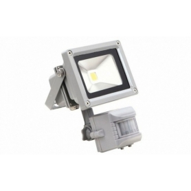 Reflector LED cu senzor de miscare Livarno, cu modul LED economic si intensitate luminoasa mare, negru, LED1