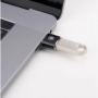 Baseus Convertor USB la USB Type-C Adaptor Conector OTG negru (CATOTG-01)