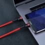 Baseus Cafule Cablu cablu de nailon durabil USB-C PD / USB-C PD PD2.0 60W 20V 3A QC3.0 2M negru-gri (CATKLF-HG1)