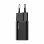 Baseus Super Si 1C incarcator rapid USB Tip C 20W Power Delivery + cablu USB Tip C - Lightning 1m negru (TZCCSUP-B01)