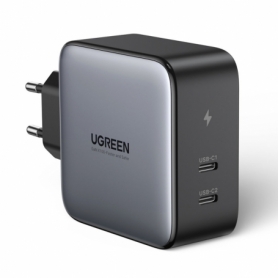 Incarcator Ugreen 2x USB tip C 100W Power Delivery gri (50327), HRT-72557