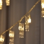 Decoratiuni clipsuri cu led, 2.5 m 20 LED-uri, pentru fotografii perete, Craciun, petreceri
