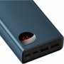 Acumulator extern, Baseus Adaman powerbank 2x USB / 1x USB tip C / 1x micro USB 20000mAh 65W QC 4.0 PD albastru, HRT-69976