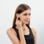 Casti fara fir Bluetooth 5.0, Baseus W3 TWS Earbuds casti impermeabile IP55 alb, HRT-70226