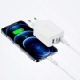 Incarcator priza Acefast 2in1 2x USB tip C / USB 65W, PD, QC 3.0, AFC, FCP (set cu cablu) alb, HRT-87572