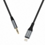 Dudao cablu audio Lightning - mini jack 3,5 mm 1m gri (L11PRO)