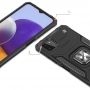 Husa de protectie Wozinsky cu inel, Compatibila cu Samsung Galaxy A22, Negru, 73067