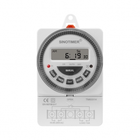 Timer digital SINOTIMER, interval de 1 secunda, 250Vac/10Amp, 50/60Hz, TM6331H2-30D