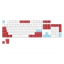 Set 104 butoane Royal Kludge PBT Keycaps, 104 taste, switch compatibile Cherry MX, layout US, alb/rosu/albastru KC-36