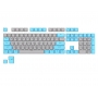 Set 104 butoane Royal Kludge PBT Keycaps, 104 taste, switch compatibile Cherry MX, layout US, gri/albastru KC-39