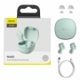 Baseus Encok WM01 TWS Casti Bluetooth 5.0 fara fir in ureche Verde (NGWM01-06)