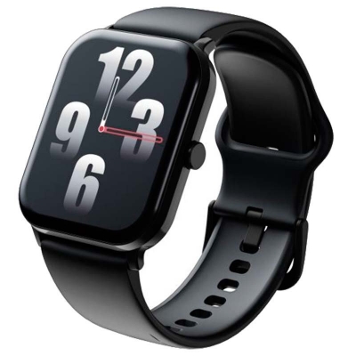 Ceas inteligent Smartwatch QCY GTC Sport, ecran 1.85 inch, negru, HRT-138893