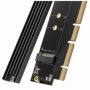 Adaptor de card de expansiune Ugreen PCIe 4.0 x16 la M.2 NVMe M-Key negru (CM465)