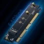 Adaptor de card de expansiune Ugreen PCIe 4.0 x16 la M.2 NVMe M-Key negru (CM465)