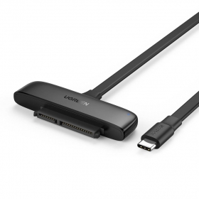 Convertor UGREEN USB-C 3.0 la 2,5 inchi SATA, OTG, 50 cm negru, INN-029259