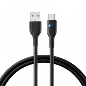 Cablu telefon USB - USB C 3A 1,2 m Joyroom, negru, HRT-143753
