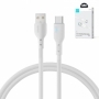 Cablu incarcare USB - USB C 3A, 1,2 m Joyroom, alb, HRT-143754