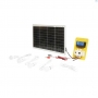 Set panou solar 50W fotovoltaic monocristalin regulator 10A 2xUSB 12/24V 4 becuri LED 9W, PY87496