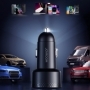 Incarcator auto Joyroom 2x USB C 70W cu afisaj LED , negru, HRT-147429