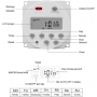 Timer digital SINOTIMER, interval de 1 secunda, 230V temporizator LCD digital programabil saptamanal 7 zile, CN101S-2